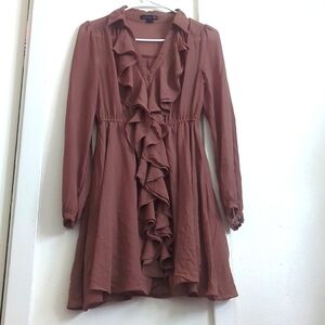 Size: Small flowy brown dress